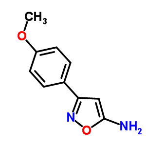 5-氨基-3-(4-甲氧苯基)異噻唑結(jié)構(gòu)式_86685-98-5結(jié)構(gòu)式