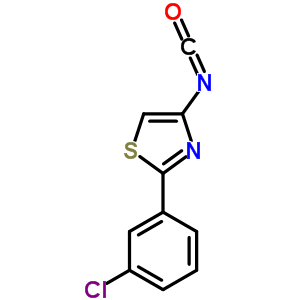 2-(3-氯苯基)-4-異氰?；?1,3-噻唑結(jié)構(gòu)式_868755-59-3結(jié)構(gòu)式