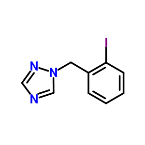 1-(2-碘芐基)-1H-1,2,4-噻唑結(jié)構(gòu)式_876316-31-3結(jié)構(gòu)式