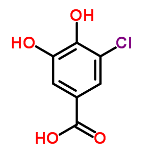 3-氯-4,5-二羥基苯甲酸結(jié)構(gòu)式_87932-49-8結(jié)構(gòu)式