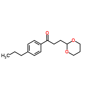 3-(1,3-二噁烷-2-基)-4-N-丙基苯丙酮結(jié)構(gòu)式_884504-30-7結(jié)構(gòu)式