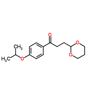 3-(1,3-二噁烷-2-基)-4-異丙氧基苯丙酮結(jié)構(gòu)式_884504-35-2結(jié)構(gòu)式