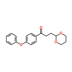 3-(1,3-二噁烷-2-基)-4-苯氧基苯丙酮結(jié)構(gòu)式_884504-36-3結(jié)構(gòu)式