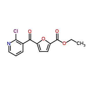 2-氯-3-(5-乙氧基羰基-2-呋喃并Yl)吡啶結(jié)構(gòu)式_884504-83-0結(jié)構(gòu)式