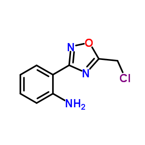 2-(5-氯甲基-[1,2,4]噁二唑-3-基)-苯胺結(jié)構(gòu)式_886365-74-8結(jié)構(gòu)式