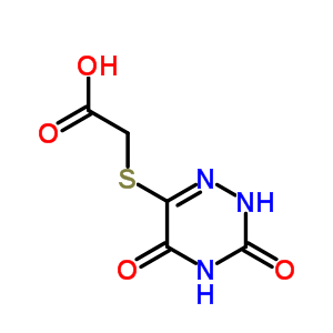 2-[(3,5-二氧代-2H-1,2,4-噻嗪-6-基)磺?；鵠乙酸結(jié)構(gòu)式_88891-73-0結(jié)構(gòu)式