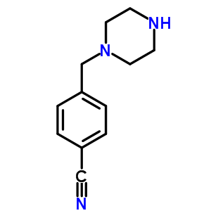 1-(4-氰基芐基)哌嗪結(jié)構(gòu)式_89292-70-6結(jié)構(gòu)式