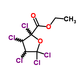 (7CI)-2,3,4,5,5-五氯四氫-2-甲酸乙酯結構式_89975-49-5結構式