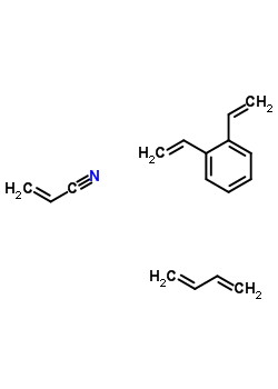 2-丙烯腈與 1,3-丁二烯和二乙烯基苯的聚合物結(jié)構(gòu)式_9052-77-1結(jié)構(gòu)式