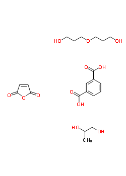 間苯二甲酸與 2,5-呋喃二酮和氧雙丙醇, 1,2-丙二醇的聚合物結(jié)構(gòu)式_9065-68-3結(jié)構(gòu)式