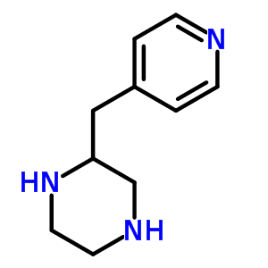 2-(4-吡啶甲基)哌嗪結(jié)構(gòu)式_907972-04-7結(jié)構(gòu)式