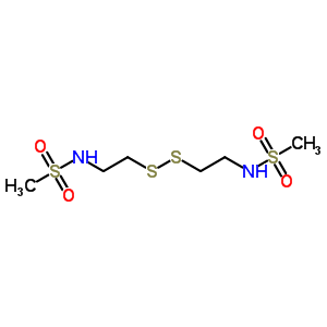 N-[2-(2-甲烷磺酰胺乙基二磺酰基)乙基]甲烷磺酰胺結(jié)構(gòu)式_90889-07-9結(jié)構(gòu)式