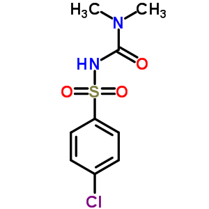 3-(4-氯苯基)磺酰基-1,1-二甲基-脲結構式_90914-76-4結構式