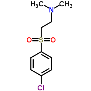 2-(4-氯苯基)磺?；?N,N-二甲基-乙胺結(jié)構(gòu)式_90945-13-4結(jié)構(gòu)式