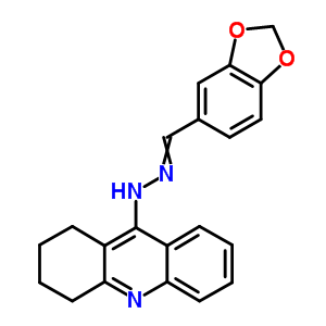 N-(苯并[1,3]二氧代l-5-基亞甲基氨基)-5,6,7,8-四氫吖啶-9-胺結(jié)構(gòu)式_91074-35-0結(jié)構(gòu)式