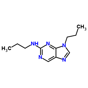 N,9-二丙基嘌呤-2-胺結(jié)構(gòu)式_91194-67-1結(jié)構(gòu)式
