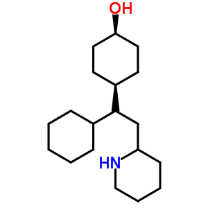 4-[1-環(huán)己基-2-(2-哌啶基)乙基]環(huán)己醇結(jié)構(gòu)式_917877-73-7結(jié)構(gòu)式