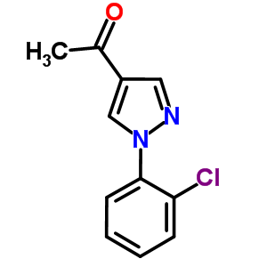 1-[1-(2-氯苯基)-1H-吡唑-4-基]乙酮結(jié)構(gòu)式_925155-57-3結(jié)構(gòu)式