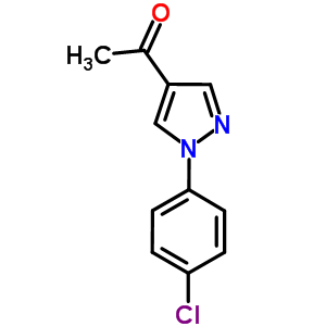 1-[1-(4-氯苯基)-1H-吡唑-4-基]乙酮結(jié)構(gòu)式_925580-76-3結(jié)構(gòu)式