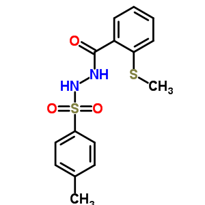 2-(甲基硫代)-苯甲酸 2-[(4-甲基苯基)磺酰基]肼結(jié)構(gòu)式_92580-60-4結(jié)構(gòu)式