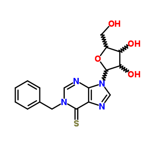 (9CI)-1-(苯基甲基)-6-硫代-肌苷結構式_93650-60-3結構式