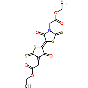 2-[(5e)-5-[3-(乙氧基羰基甲基)-4-氧代-2-磺?；?噻唑啉-5-基]-4-氧代-2-磺?；?噻唑啉-3-基]乙酸乙酯結(jié)構(gòu)式_93719-13-2結(jié)構(gòu)式