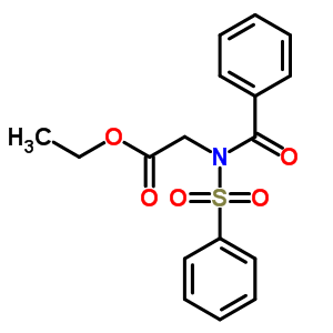 2-(苯磺?；?苯甲?；?氨基)乙酸乙酯結(jié)構(gòu)式_93818-52-1結(jié)構(gòu)式