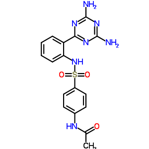 N-[4-[[2-(4,6-二氨基-1,3,5-噻嗪-2-基)苯基]磺?；鵠苯基]乙酰胺結(jié)構(gòu)式_94037-49-7結(jié)構(gòu)式