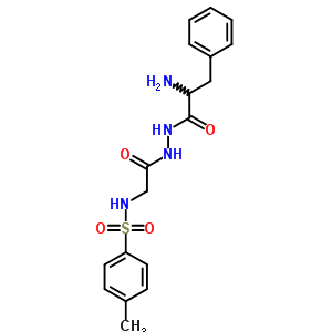 N-[[(2-氨基-3-苯基-丙酰基)氨基]氨基甲酰甲基]-4-甲基-苯磺酰胺結(jié)構(gòu)式_94263-96-4結(jié)構(gòu)式